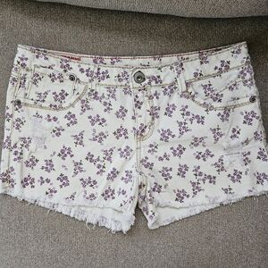 1st Kiss Y2K Floral Mini Shorts
